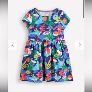 Mini Boden Heart Pocket Jersey Dress, Size 6-7, NWT